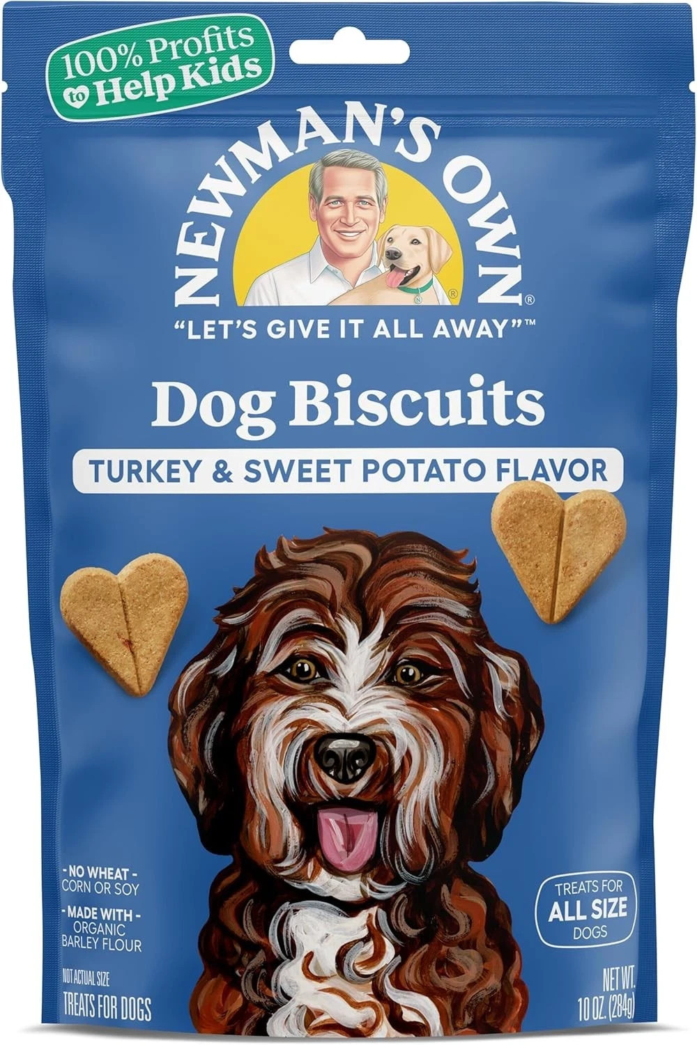 Newman's Own Dog Biscuits, 10-oz. (Pack of 6), Turkey & 10 O