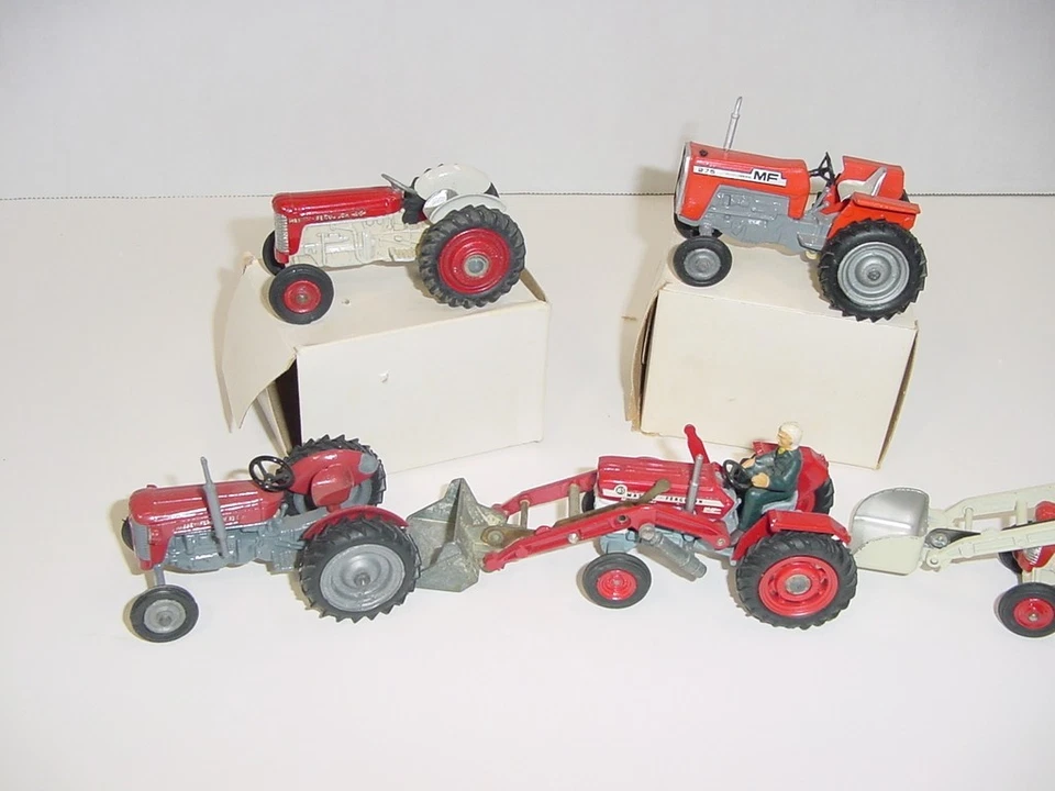 1:43 Set of Massey 65, 165, & 275 Britain's, Mini Mac, and Corgi Tractors! - Image 2 of 3