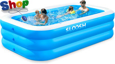 Inflatable Swimming Pool for Adults with Seats, 304.8 X 182.8 X 55.8Cm Full-Size