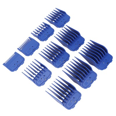 10pcs Hair Clipper Combs Guides Blue Cutting Professional Combs Guides Für T EM9