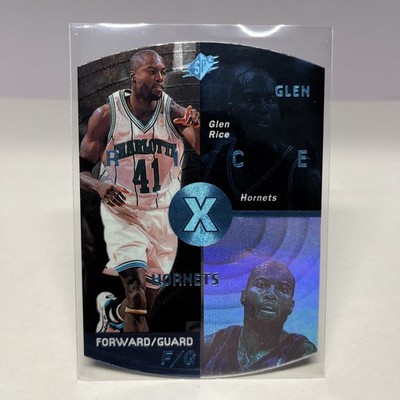 Glen Rice 1997-98 Upper Deck - #5 Spx Sky Blue Parallel Die-cut #Hornets