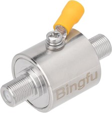 Coax Lightning Arrestor 75 ohm F Female Surge Protector DC 3GHz
