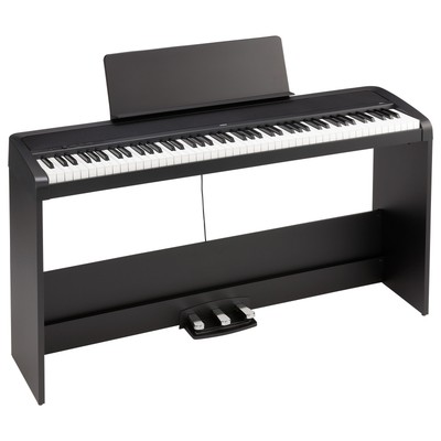 Korg B2+ Digital Piano with Stand and Pedals - Black