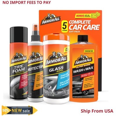 Armor All Complete Car Cleaning Care Kit for Car Detailing plus Bonus Air Freshe