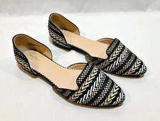 Isaac Mizrahi New York Flats Textured Boho Design Man-Made Materials Size 9.5