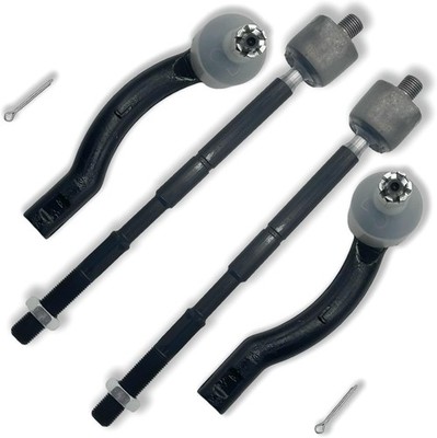 Koxot Front Inner Outer Tie Rod Ends Kit Toyota Corolla 2003 2004 2005-2008 4PCS