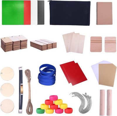175 Pcs Longer Laser Engraving Material Kit DIY Material for all Laser Engravers