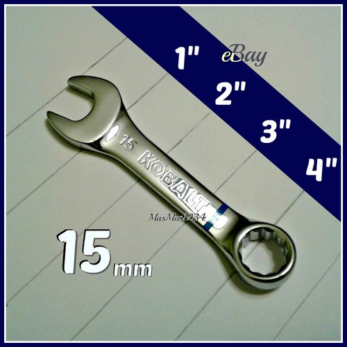 KOBALT Stubby Combination Wrench - SAE, Metric - Polished Chrome - Fast Shipping - Picture 6 of 11