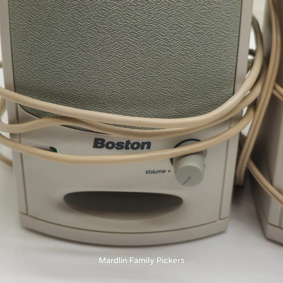 Boston BA265 Powered Computer Speakers System Vintage - Image 3 of 4