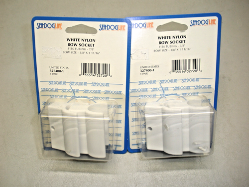 Qty (4) Sea-Dog White Nylon Bow Socket 327400-1