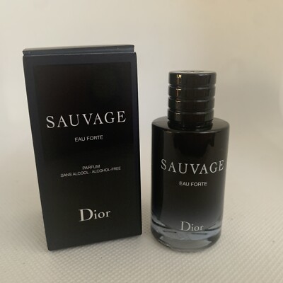 DIOR SAUVAGE EAU FORTE PARFUM Splash Bottle FOR MEN .34oz/10ml NIB
