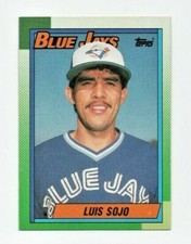 1990 Topps Baseball Card # 594 Luis Sojo RC - Blue Jays