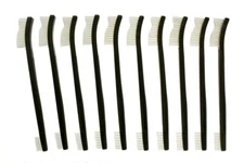 New 30pc 7" Double Ended Gun Cleaning Brush Plastic Handle Set - Nylon Bristles