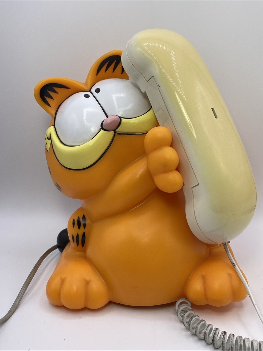 Vintage 1981 Garfield Talking Touch Tone Telephone Tested Says