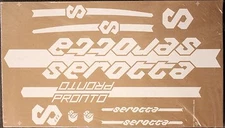 Genuine NOS 2013 Serotta Pronto White Bike Frame Decals OEM Complete Ti Set
