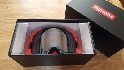 Red Supreme/Fox Racing VUE Goggles SS18 | eBay UK