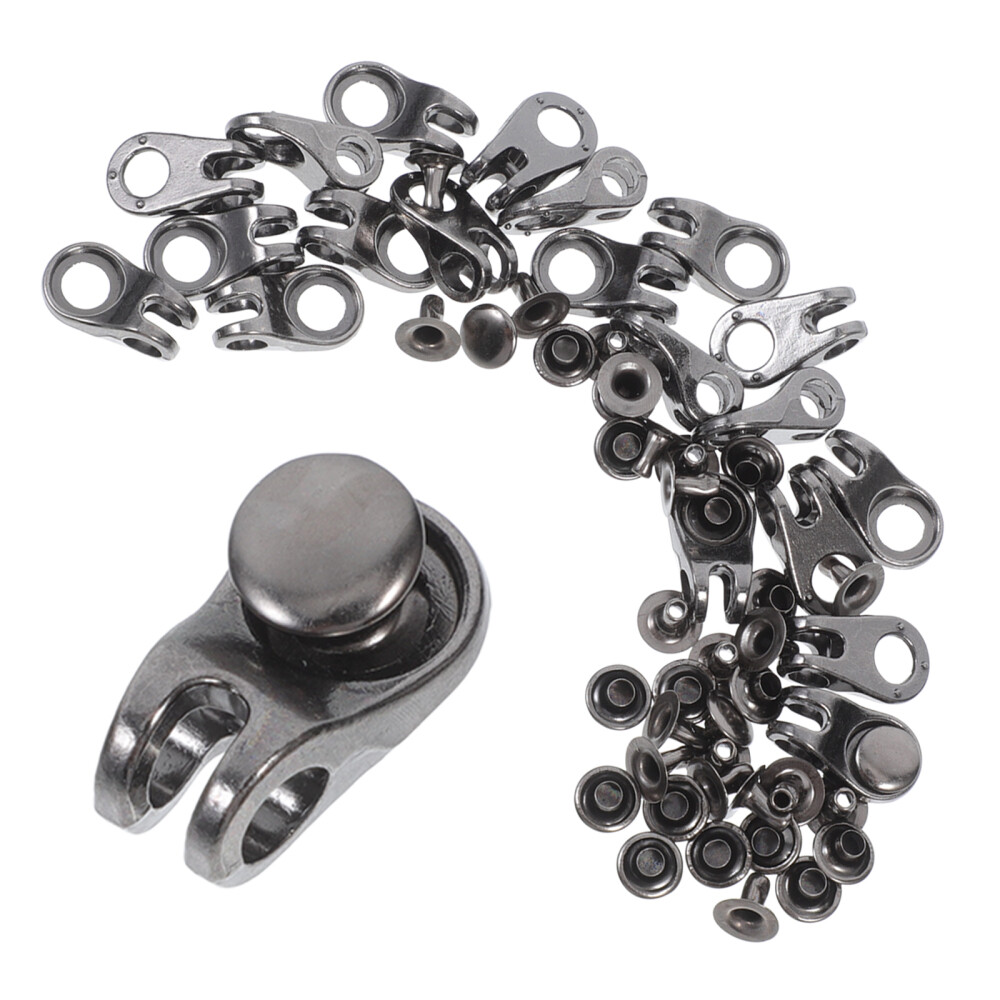 APL 20 Set Fibbia per Scarpe Decorativa Miss Stivali Occhielli Riparazione Ganci Pizzo