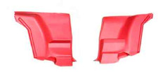 1972-81 Firebird Trans Am Camaro Rear Seat Side Panel Arm Rest Set - Red -