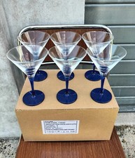Stupendo Set Completo 6 Bicchieri Di Vetro per Cocktail Pubblicitari Skyy Vodka
