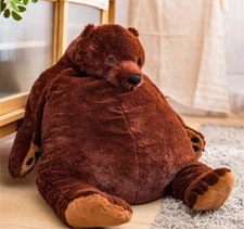 Djungelskog Bear Giant Simulation Bear Toy Stuffed Animal Plush Doll Huge Cud...