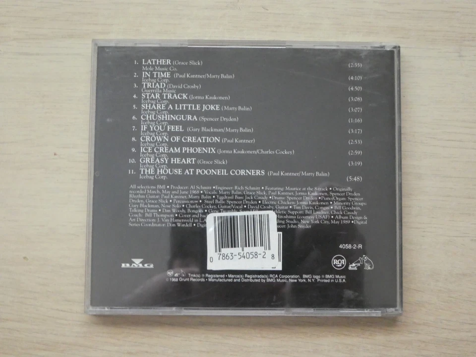 Jefferson Airplane Crown of Creation CD 1989 Original RCA Recordings Foto 4 de 4