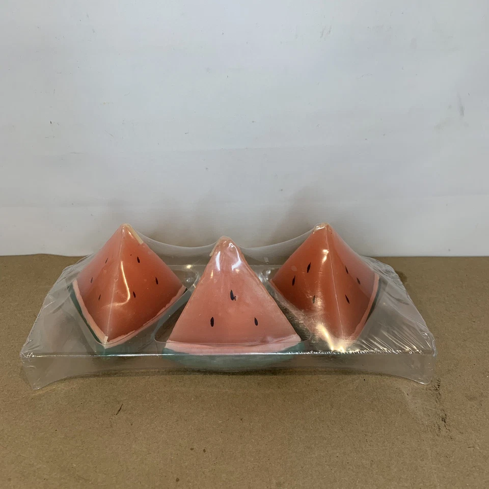 Watermelon wedges Citronella Candles Patio Companion - Image 2 of 4