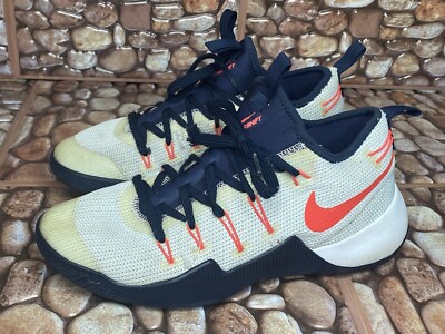 Nike Zoom Blue Grey Orange Hypershift Mens Sz Basketball Shoes