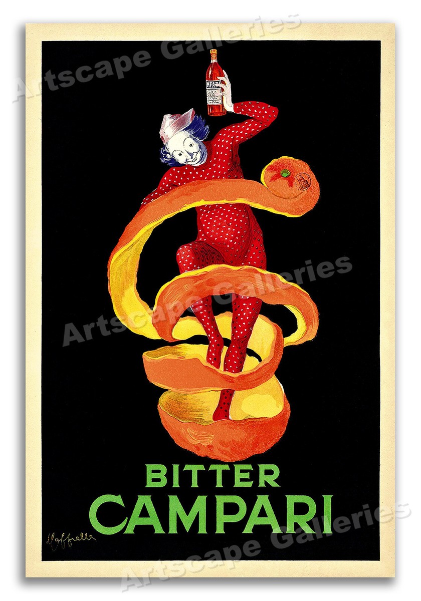 Bitter Campari - Leonetto Cappiello Vintage Alcohol Advertising