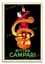 Bitter Campari - Leonetto Cappiello Vintage Alcohol Advertising Poster - 24x36