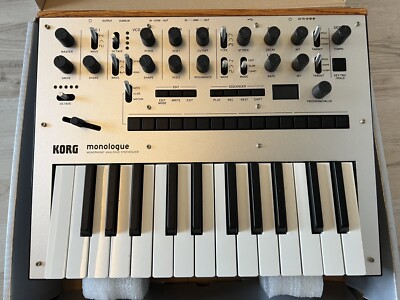   Korg Monologue Silver, Analogsynthesizer - Silber Neuwertig 