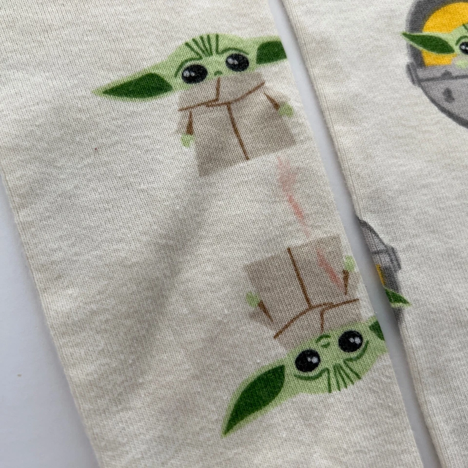 HANNA ANDERSSON Star Wars Mandalorian Grogu Long Johns Size 130 (US 8) - Image 4 of 4