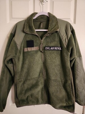 Military Fleece Jacket Cold Weather Gen Green Small Regular