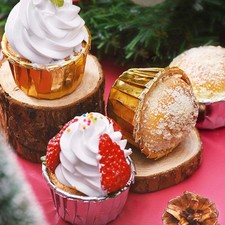 Tazza di carta per torta tazza da forno tazza di cartone arrotolata tazza per muffin senza coperchio