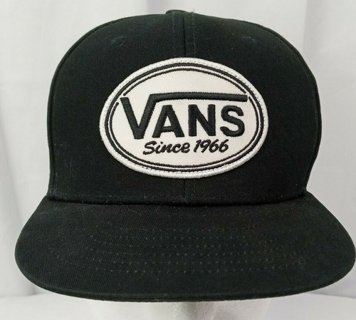 VANS Youth Hat Black White Oval 