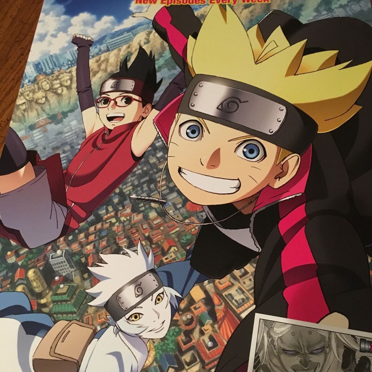 Naruto Next Generation Boruto Poster Anime NYCC 2017 Masashi Kishimoto  Mangá NOVO