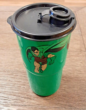 NUEVO Tupperware Thirstquake Robin Batman Vaso Verde con Sello Negro 30oz