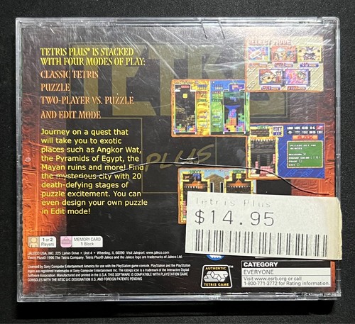 Tetris Plus Sony Playstation 1 PS1 Complete Cib Greatest Hits Gold Variant - Picture 3 of 3
