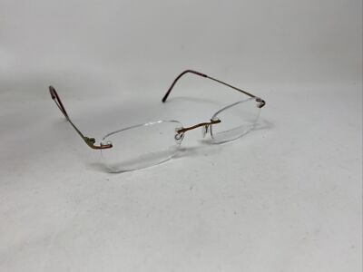 Marchon Airlock 2 Rimless Eyeglasses Burgundy Red Metal 760 91 Italy 135mm MARCHON AIRLOCK 2 760/6 Rimless Frames Burgundy 51-20-135 | eBay main image 2