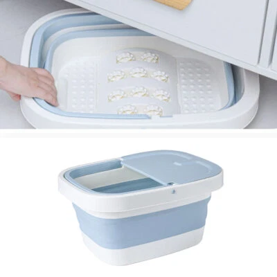 Foot Spa Pedicure Wet Bath Massage Bucket Folding Feet Therapy Soothing New