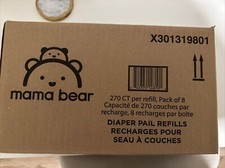 Mama Bear Diaper Pail Refills 8 Packs of 270 2160 Total NEW for diaper genie