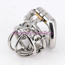 Chastity Devices Male Spikes Stainless Steel Cage Lock ring With 6 Screws