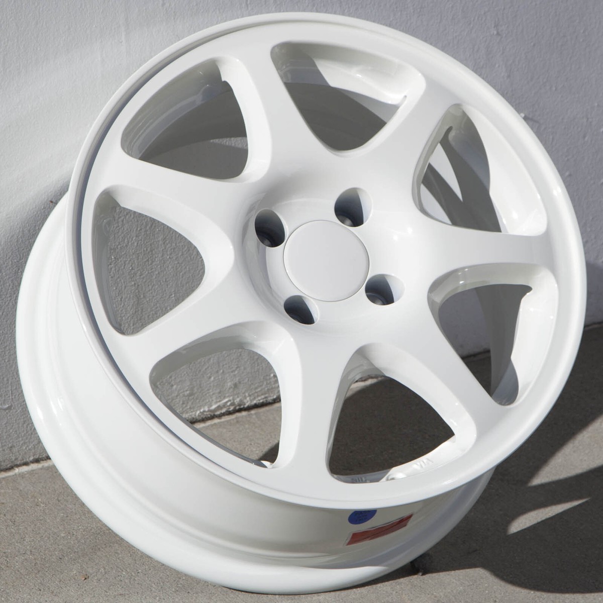 4 CIRCUIT PERFORMANCE CP42 15x7 4x100 +35 WHITE WHEELS USDM