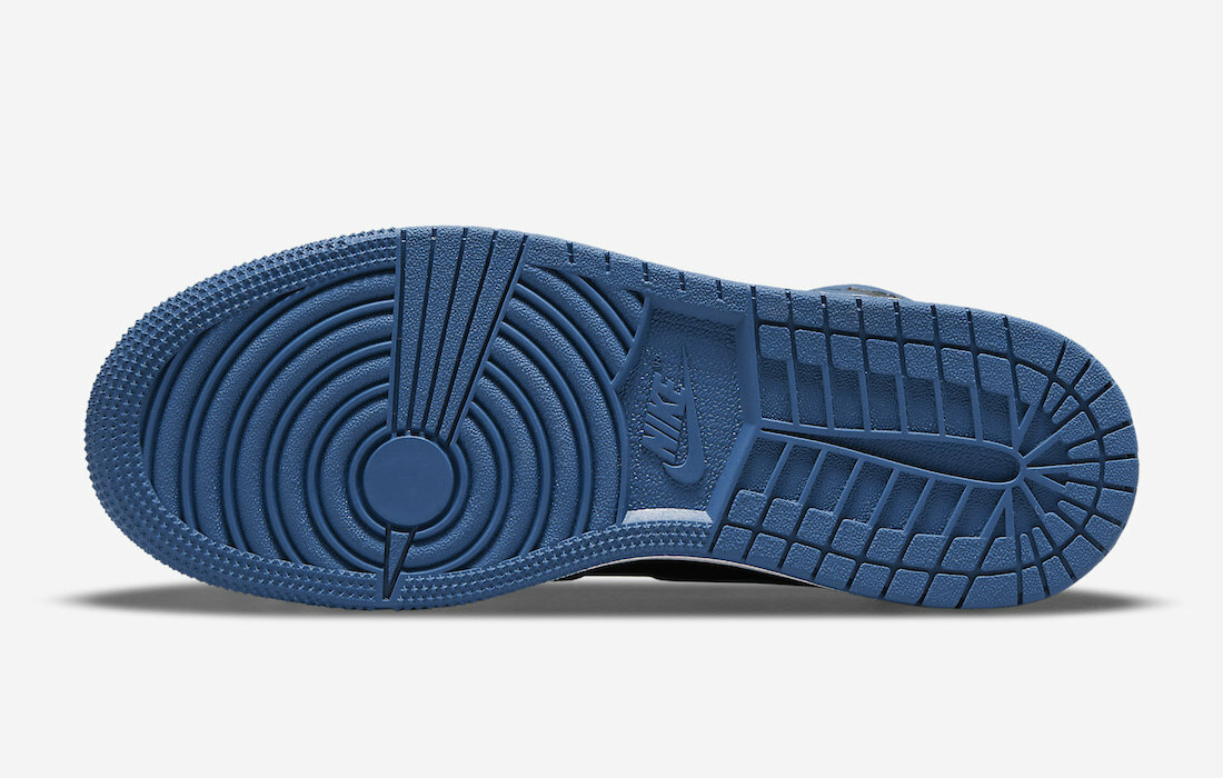 Nike Air Jordan Retro High OG Dark Marina Blue Black Men 555088