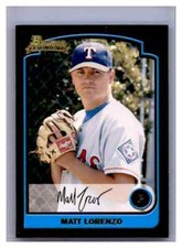 2003 Bowman Draft Picks & Prospects - [Base] #BDP69 - Matt Lorenzo baseball card