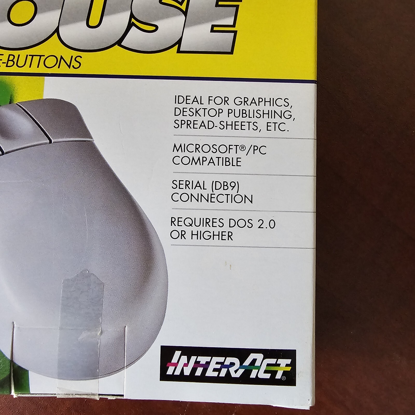 1998 Interact Serial 3 Button Mouse SV-708A Box Computer IBM PC New | eBay