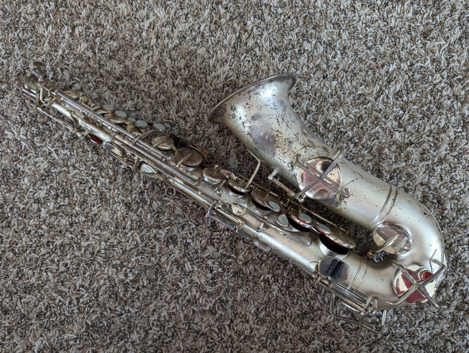 Buescher True Tone Alto Saxophone Body for Parts/Resto only Paint Plating 248784