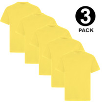 Mens Heavy Blend Plain T-Shirt 100% Cotton High Quality Short Sleeve 3 Pk 5 Pack