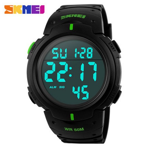 SKMEI Men Sport Watch Fashion Big Dial Watches Students Boys Digital Wristwatch - Picture 21 of 21