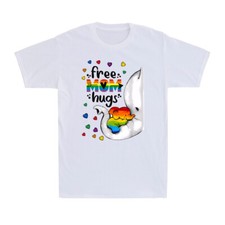 Free Mom Hugs Rainbow Elephant LGBT Pride Month Proud Inspired Unisex T-Shirt
