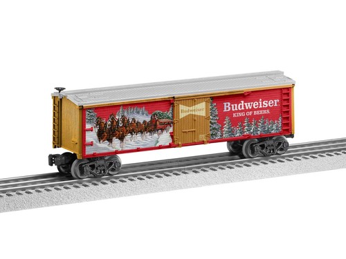 LIONEL 2428400 ANHEUSER-BUSCH CLYDESDALE HOLIDAY REEFER O GA 3 RIELES NUEVO EN CAJA | Zustand: New